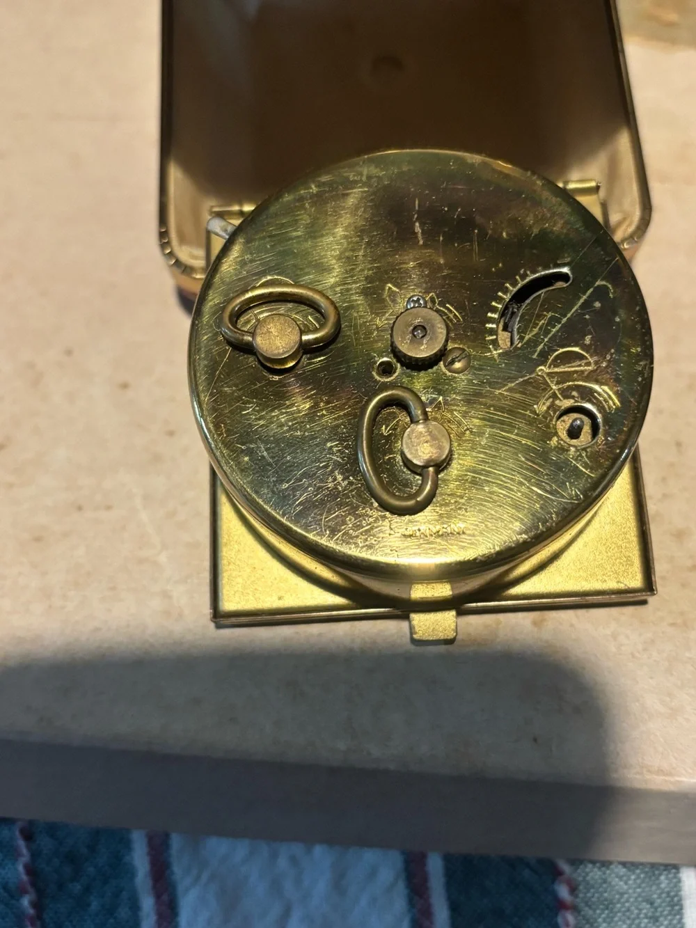 Antique Ingraham Luminous Travel Alarm Clock